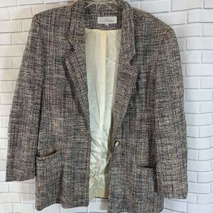 Emil Rutenberg Silk Tweed Blazer Size S